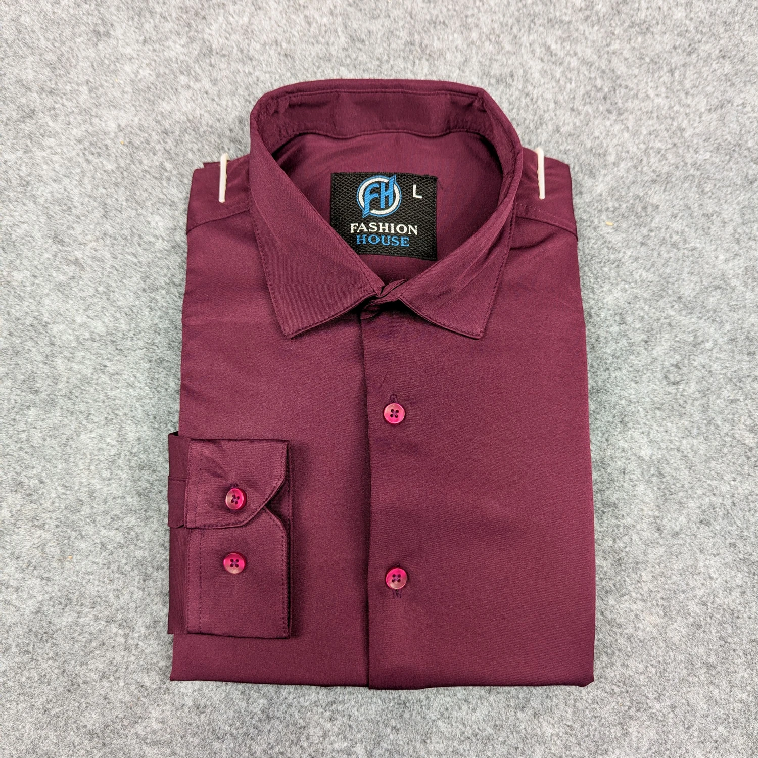 Premium China Micro Stig Shirt (Formal / Casual) (Maroon)