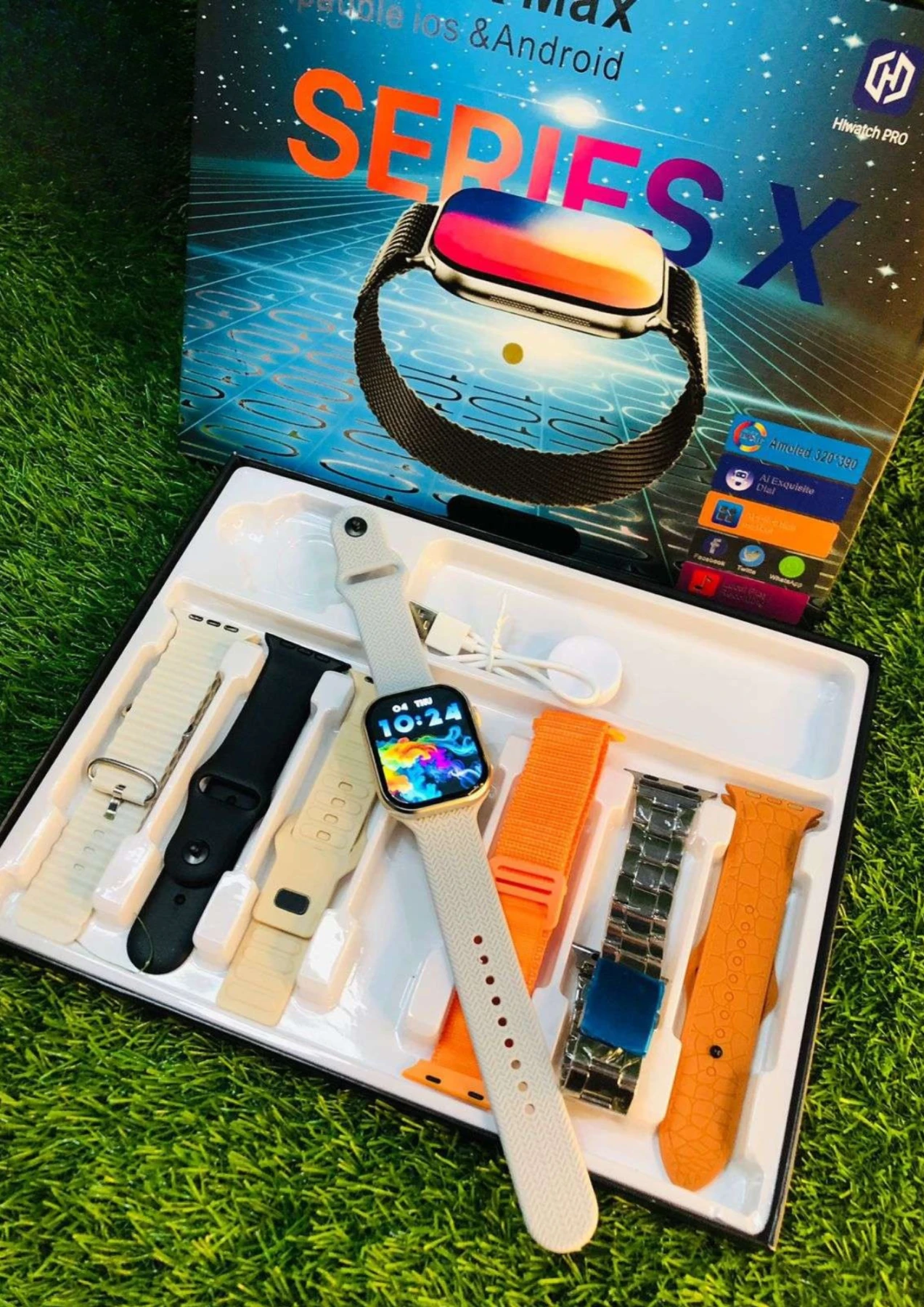 T-Watch X Max Series X 7-in-1 Strap Smartwatch