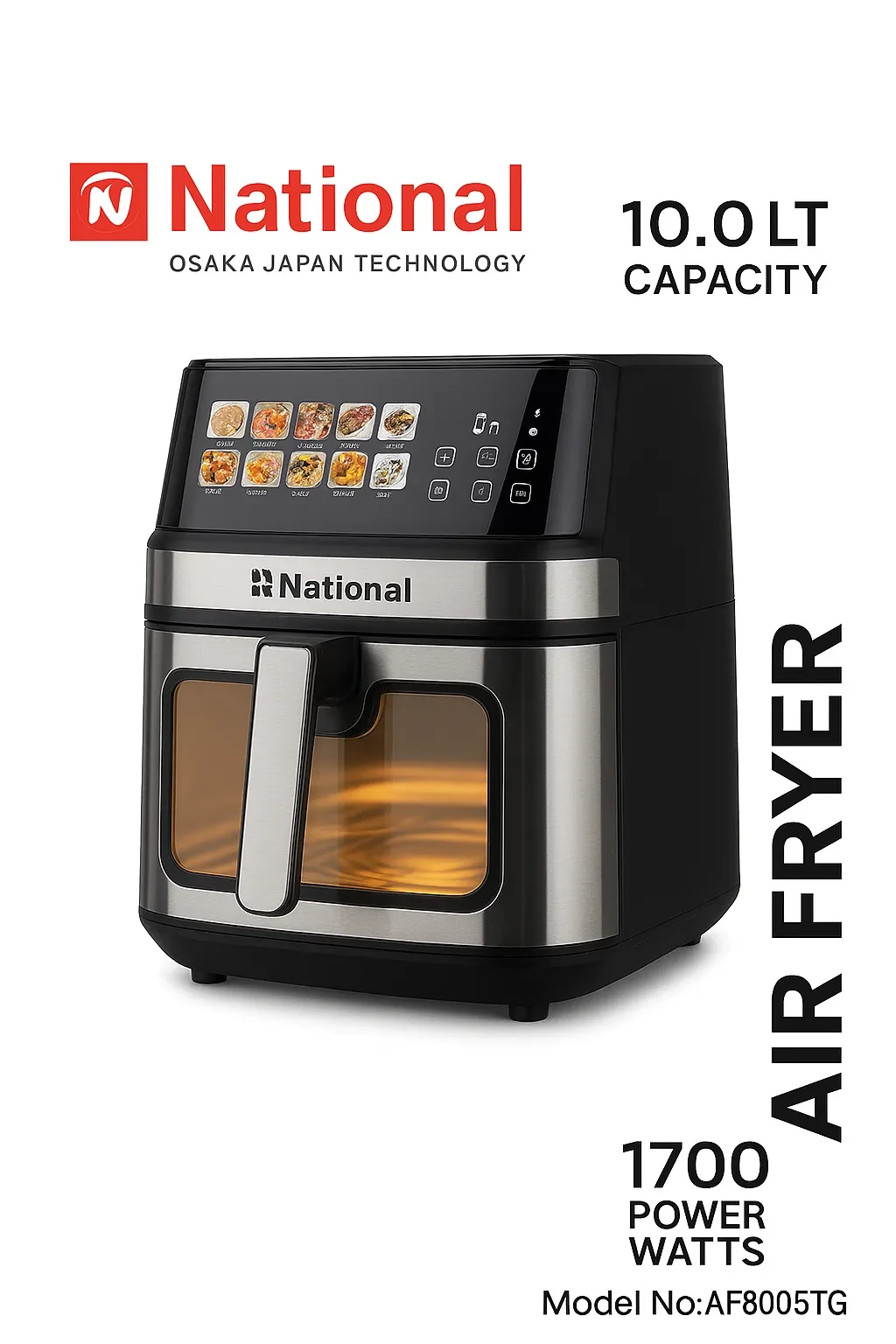 National View Digital Air Fryer – 10L