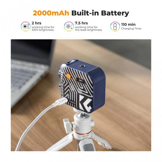 K&F Concept RGB Video Light Full Color Portable KF34.036V2