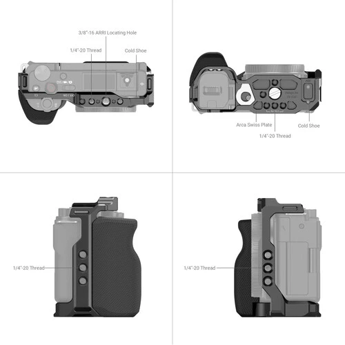 SmallRig Camera Cage with Right Side Handgrip for Sony ZVE10 MFR3538B