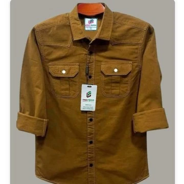 Double Pocket shirt for men( Golden)
