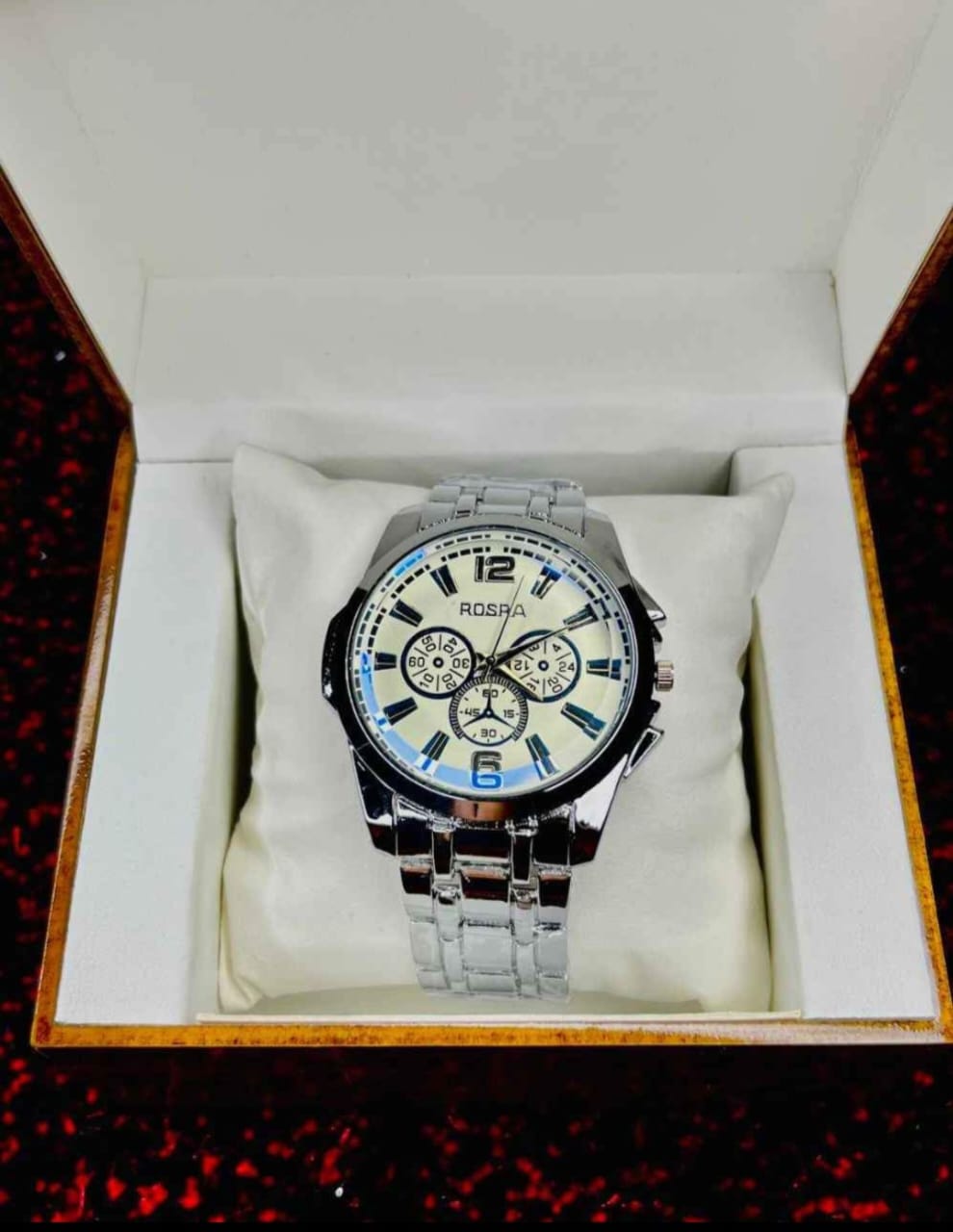 Rosra Men's Stainless Steel Fashion Watch for men