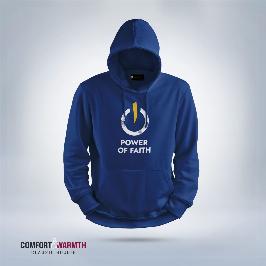 Power Of Faith Islamic Hoodie (Royal Blue)