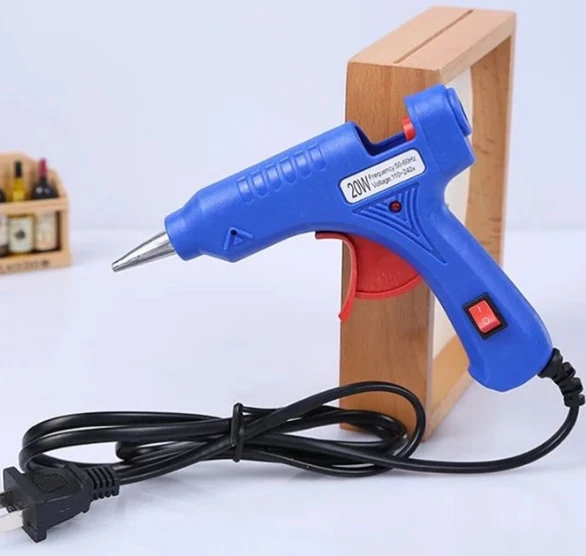 Mini Hot Melt Glue Gun - Blue