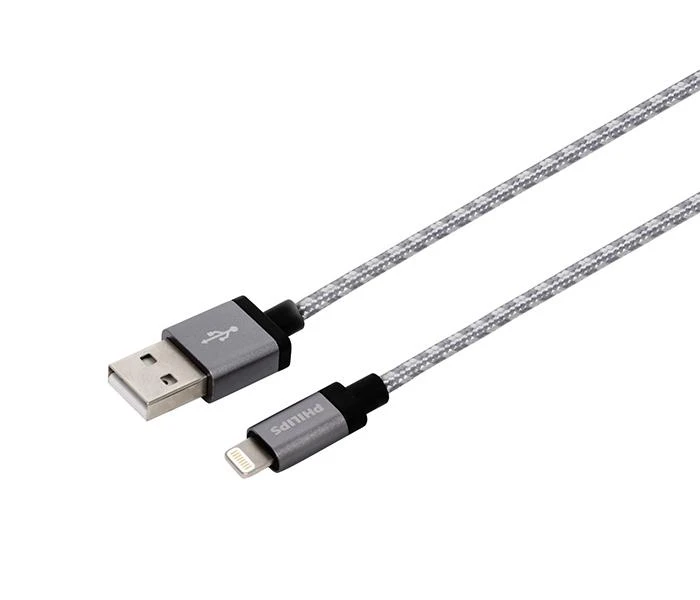 Philips Nylon Braided Lightning Cable, 1.2M
