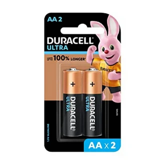 DURACELL PLUS AA ALKALINE BATTERIES 2PCS