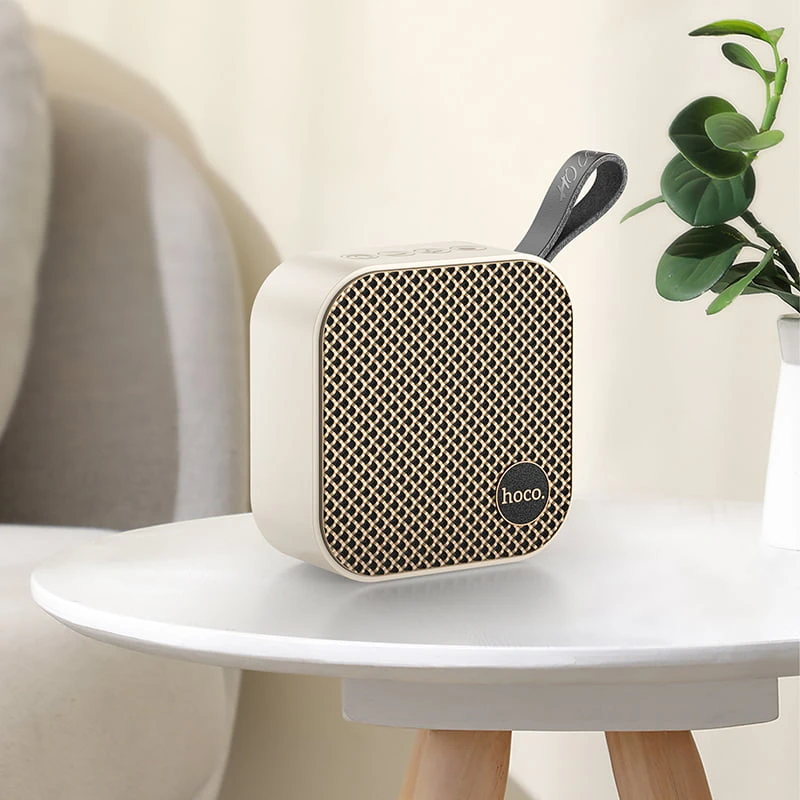 Hoco HC22 Sports Bluetooth Music Speaker – Beige Color