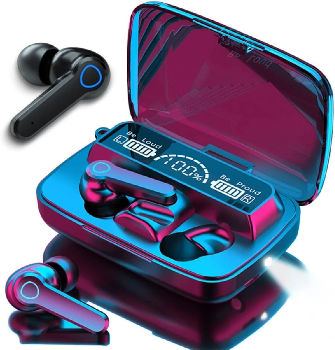 M19 Earphone Bluetooth Wireless Headphones with Microphone Low Latency.