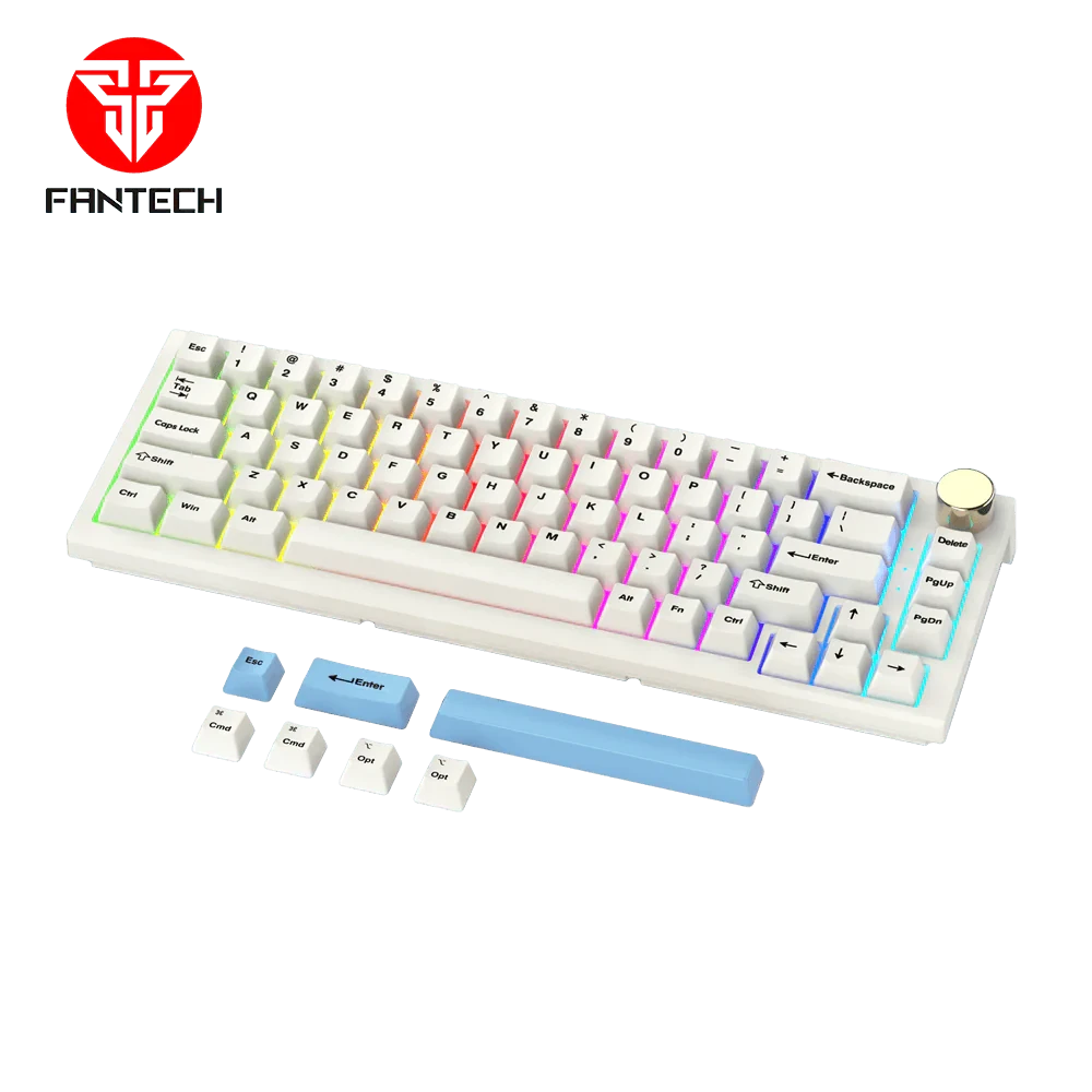 Fantech MAXFIT67 MK858 Space Edition RGB Kailh Box White Switch Mechanical Hotswap Keyboard