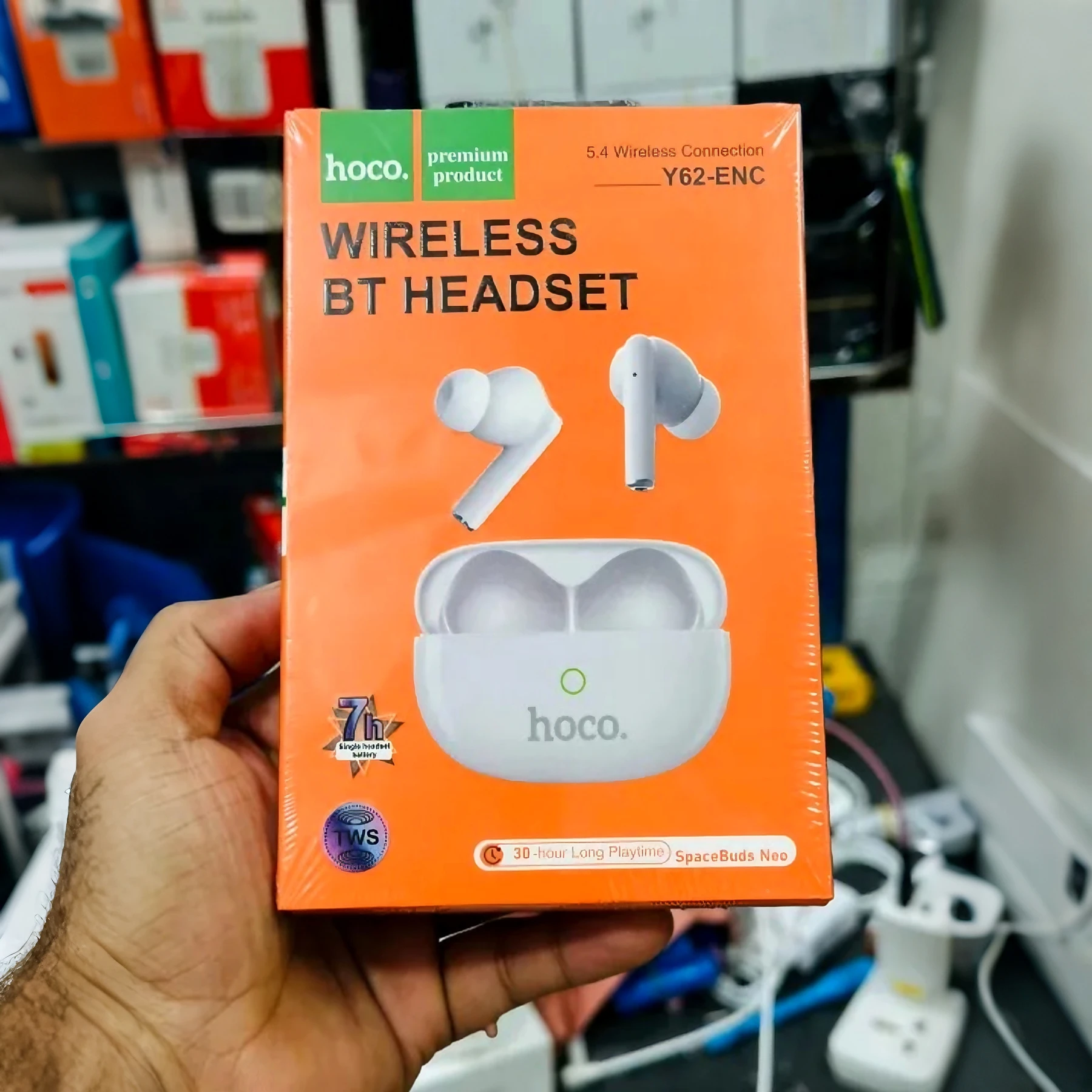 Hoco Y62-ENC Wireless Bluetooth Earbuds | ENC Noise Cancellation | 30Hr Long Playtime | Premium TWS Headset