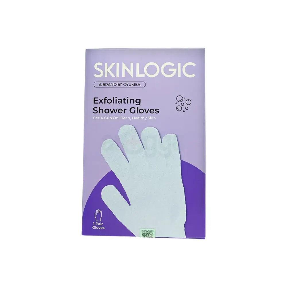 Skinlogic Exfoliating Shower Gloves 1 Pair (Purple)