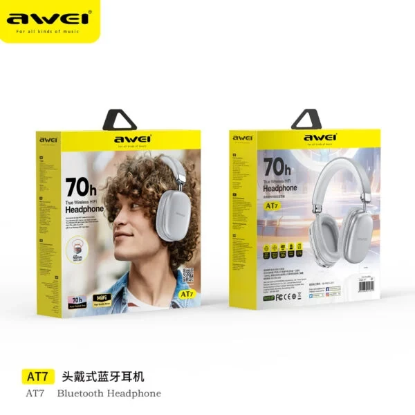 Awei AT7 Bluetooth wireless headphone stereo surround speaker with microphone headset