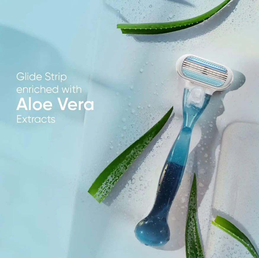 Razor - Venus Hair Removal Razor for Women with Aloe Vera - Single Piece Razor
