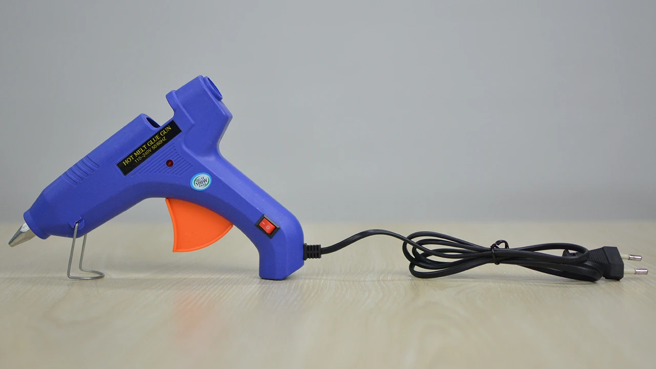 Mini Hot Melt Glue Gun - Blue