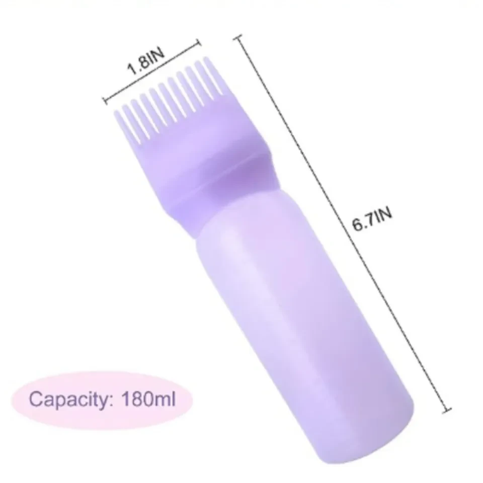 1pcs Hair Oil Applicator Multi-functional Hair Dyeing Treatment Oil Cream Shampoo Bottle Oil Coloring Dispensing Applicator Brush