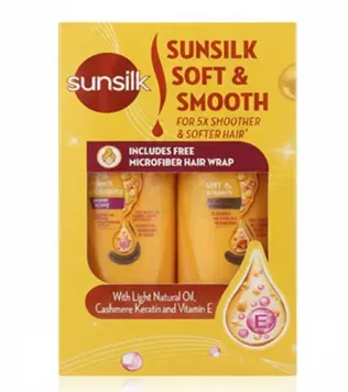 Sunsilk Soft & Smooth Shampoo 300ml + Conditioner 300ml Combo Set