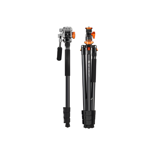 K&F Concept KF09.137 Video Tripod with FH-03 Fluid Head
