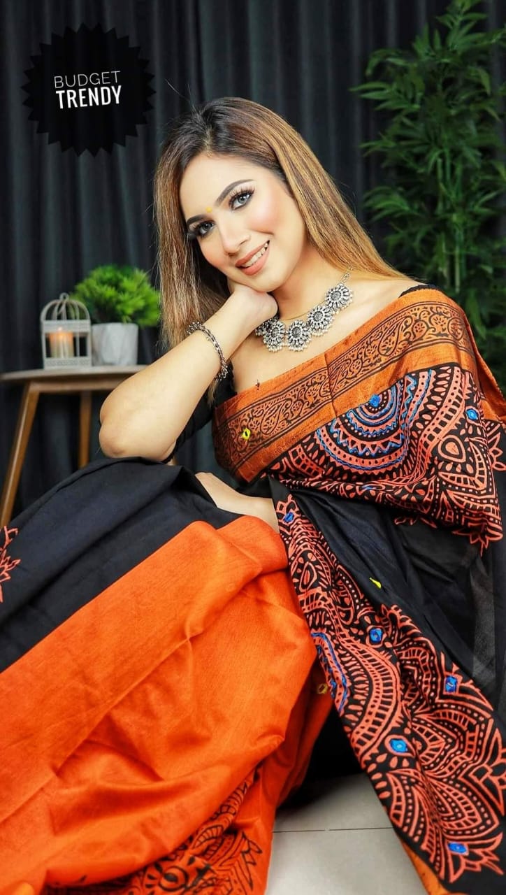 ধুপিয়ান সিল্ক শাড়ি