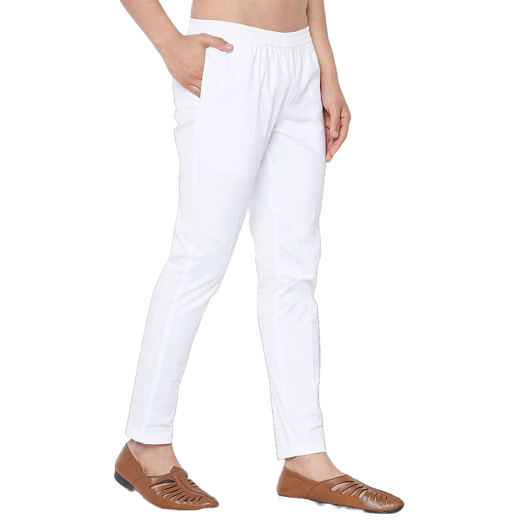 White Cotton Aligori Pajama