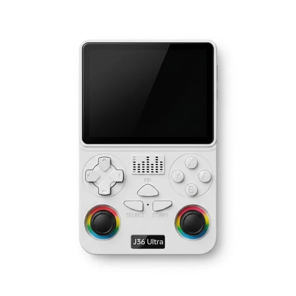 J36 Ultra All-in-One Handheld Gaming Console WiFi & YouTube Streaming and Global Network Connection support – white