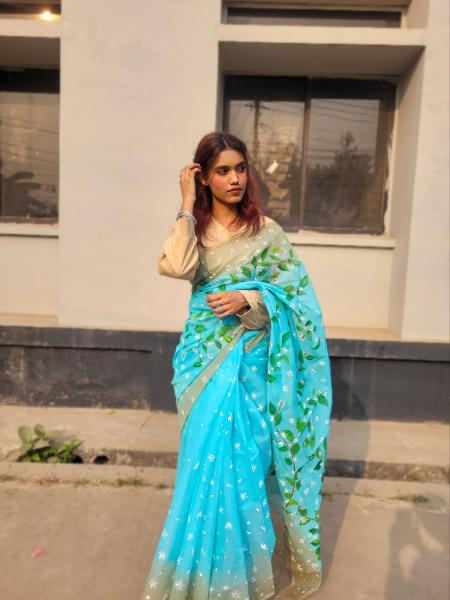 Exclusive Handloom Half Silk Saree – Dropupseller Signature Collection