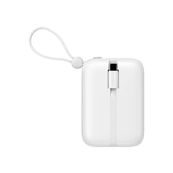 HAVIT PB5215 10000mAh Display Power Bank With Usb-C & Lightning Cable – White