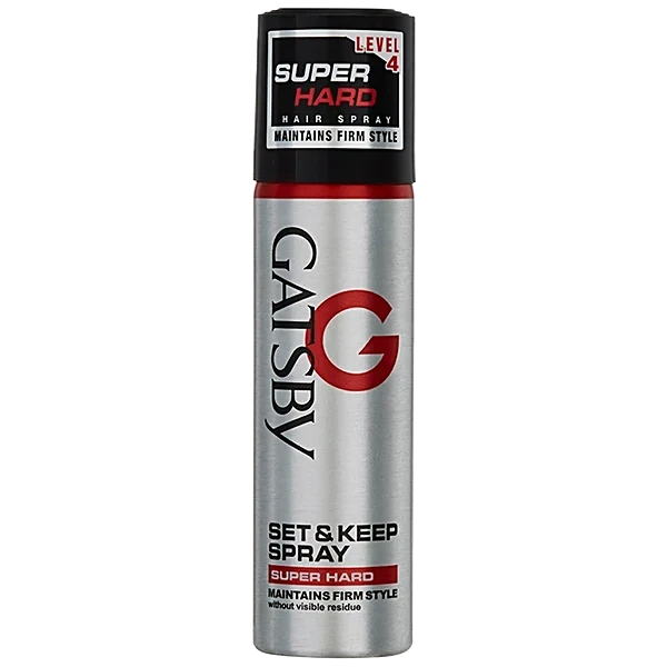 GATSBY Hair Spray Level 4 Set and Keep Spray Super Hard 66ml