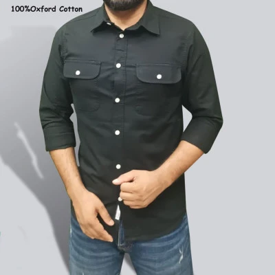 Fashionable Casual Shirt for Men (Black)