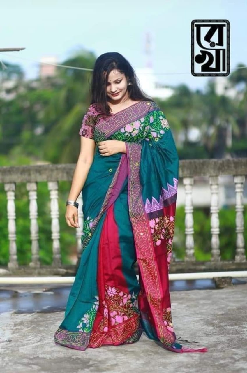 ধুপিয়ান সিল্ক শাড়ি