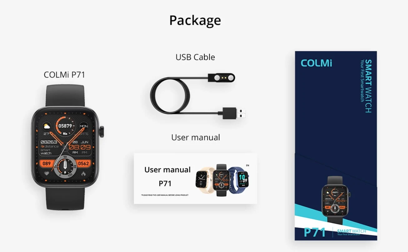 COLMI P71 Calling Smartwatch – Purple Color