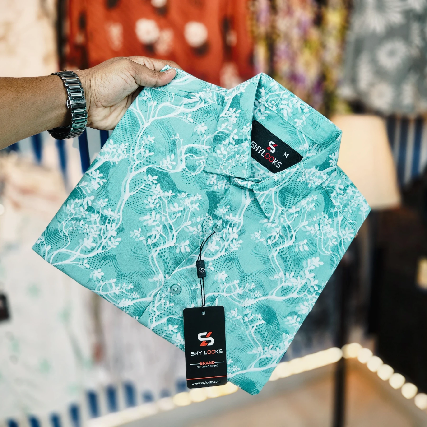 Pure Cotton Half Sleeve Print Shirt for Men's