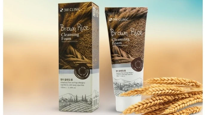 3W Clinic Brown Rice Foam Cleansing 100ml | Face Wash