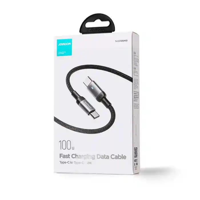 Joyroom S-CC100A10 100W Nylon Type-C To Type-C Cable 1M