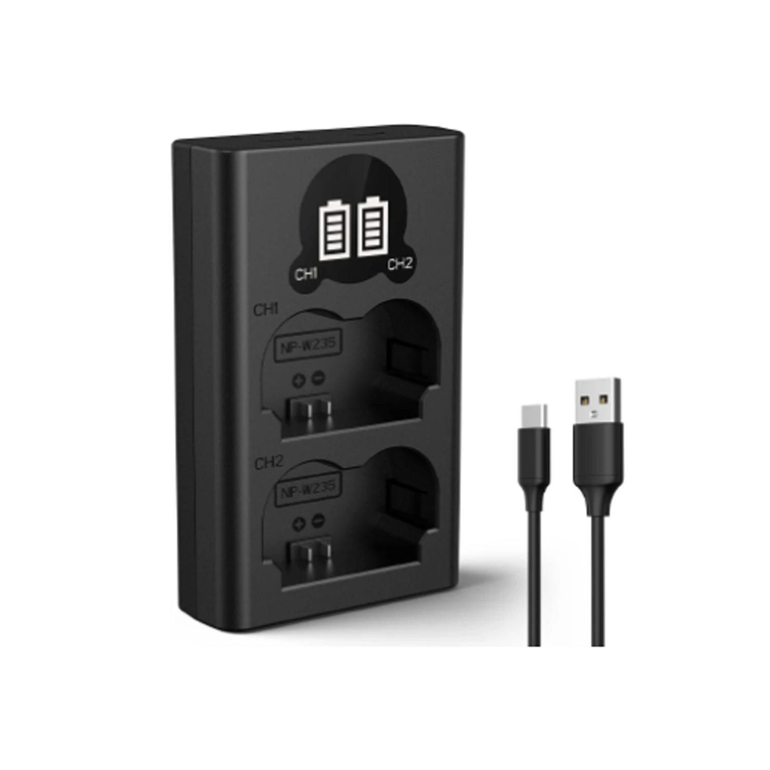 K&F Concept NP-W235 Dual Battery With Dual Slot Charger