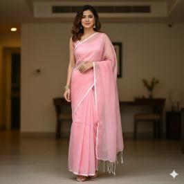 সেমি মসলিন শাড়ি