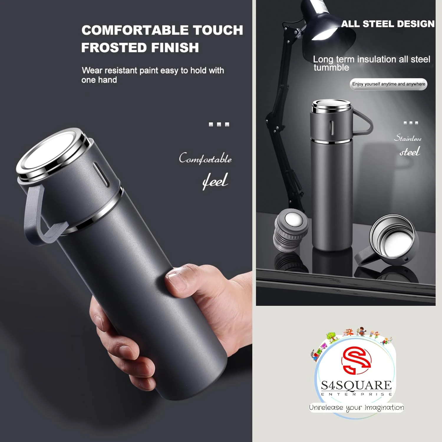 Vacuum Flask Set Drinking Water Bottle