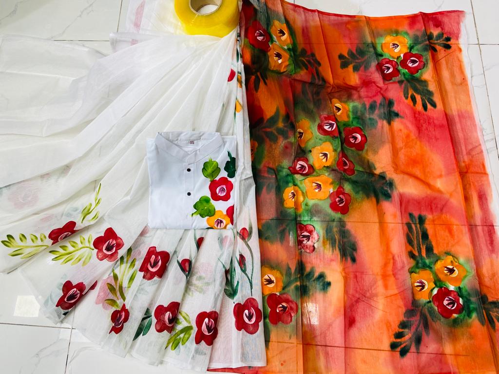 কাপল ড্রেস Couple Saree Sets