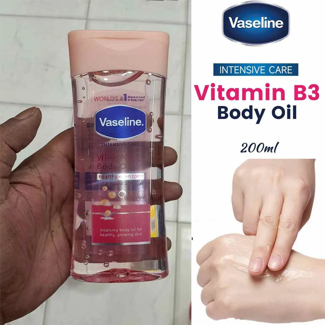 Vaseline Intensive Care Vitamin B3 Body Oil 200ml | International