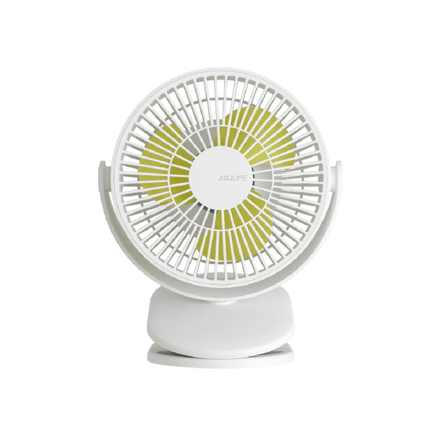 JISULIFE FA18S Portable Clip Fan USB Rechargeable 4000mAh Battery – Powerful Cooling