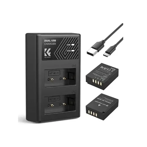 K&F Concept NP-W126 Dual Battery & Dual Slot Charger