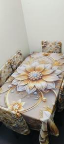 China Premium 3D Print Table Cloth Set
