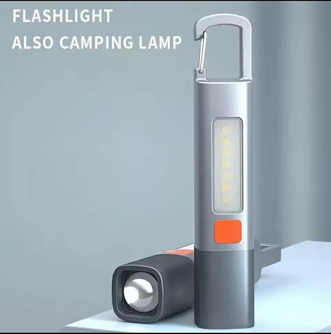 Hot Sale High Power LED Portable Multifunction Cob Zoomable USB Rechargeable Waterproof Mini Light Torch Flashlight