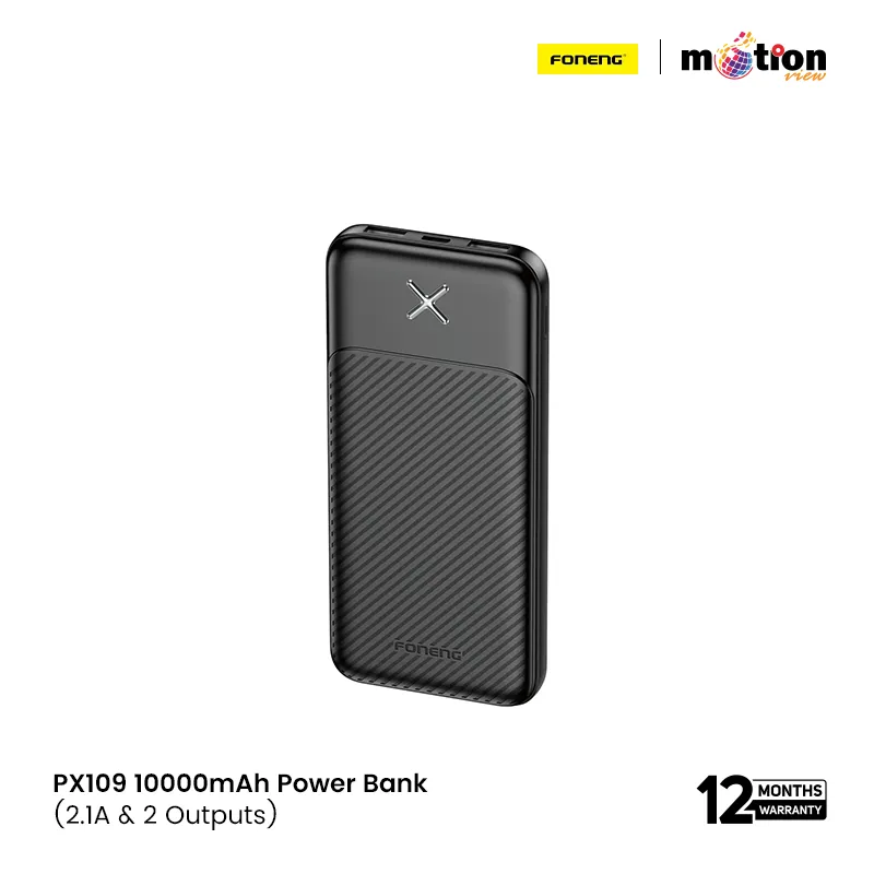 FONENG PX109 10000mAh Portable Power Bank Dual USB Output