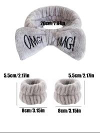 Women Coral Fleece Elastic Hair Bands