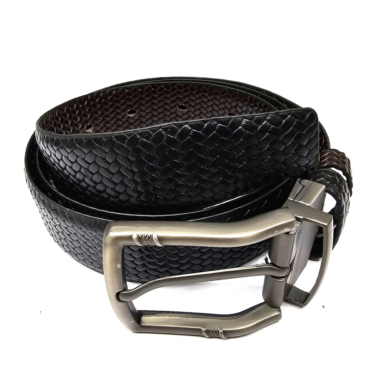 Leather belt for men