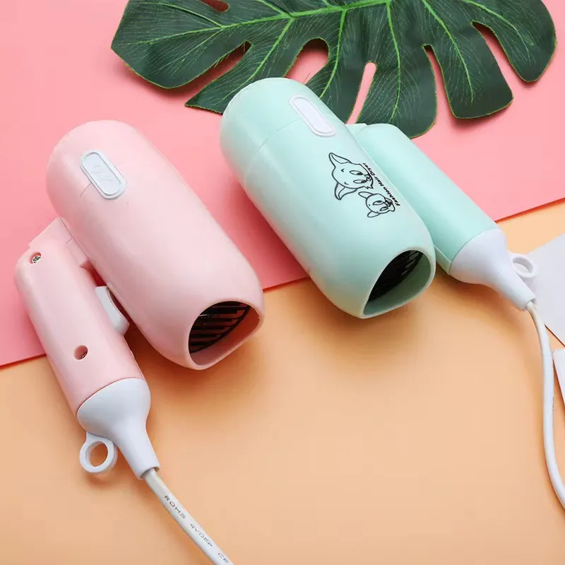 2024 Cartoon Fashion Hair Dryer for Children/Students/Dormitories/Travel Portable Foldable 2-speed Home Hair Dryer