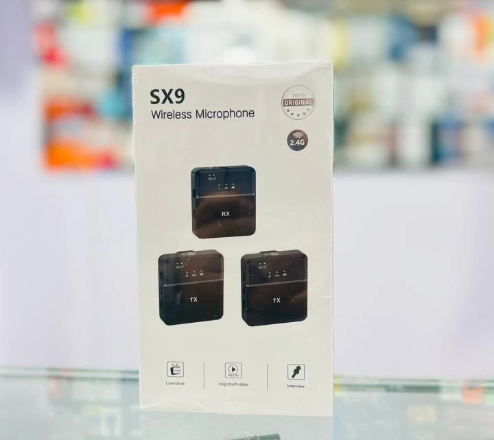 SX9 Dual Mini Wireless Microphone For Type C & 3.5 Interface (1:2)