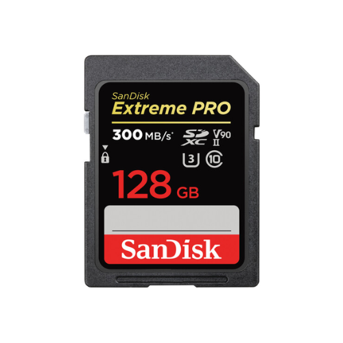 SanDisk 128GB 300MBPS Extreme PRO UHS II SDXC Memory Card