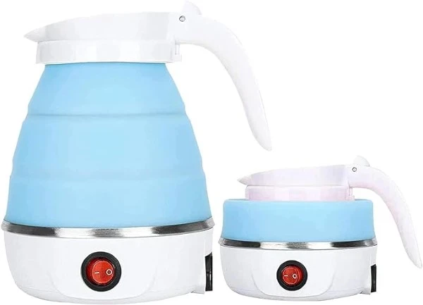 Foldable Travel Electric Kettle-Blue Color